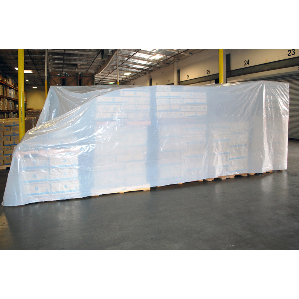 8' x 100' 4 mil Clear LDPE Tarp, 1/RL | LK Packaging
